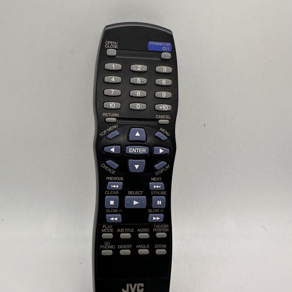 JVC‎ RM-SXv001A Remote Control Replacement or Spare Part Black Tested